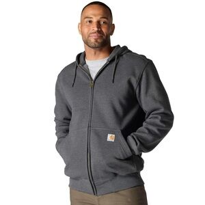 Carhartt Men’s Charcoal Zip-Up Hoodie Havyweight Defender